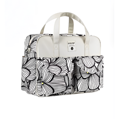 Bolsa maternidade floral
