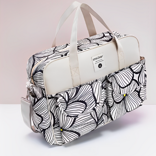 Bolsa maternidade floral
