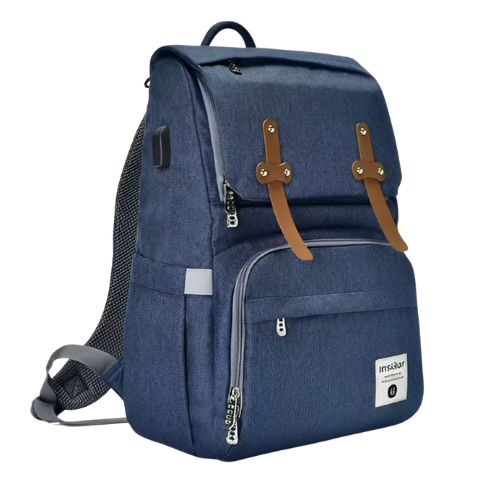 Mochila maternidade azul marinho explorer