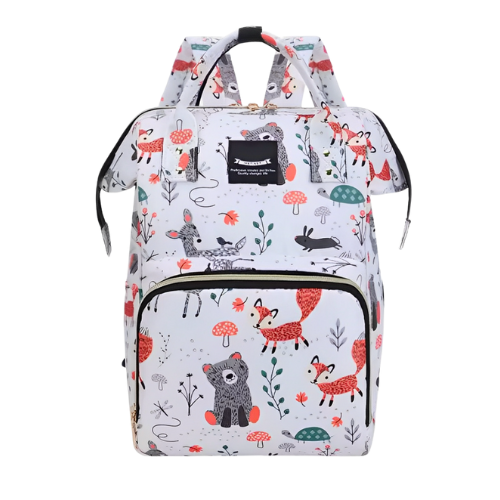 Mochila maternidade raposa