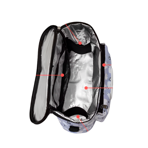 Bolsa maternidade cinza fofo
