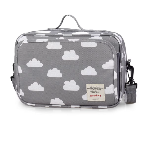 Bolsa maternidade cinza nuvem