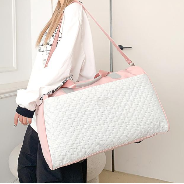 Mala maternidade Rosa Celeste