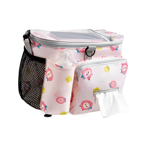 Bolsa maternidade ursinho rosa