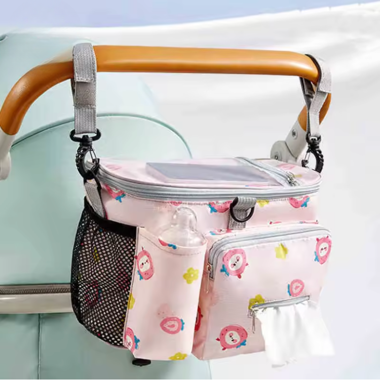 Bolsa maternidade ursinho rosa