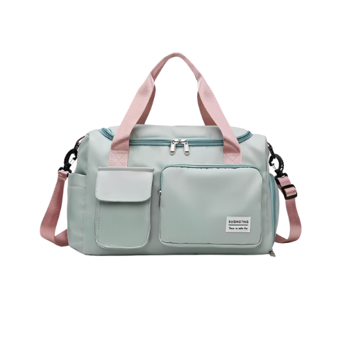Bolsa maternidade verde suave